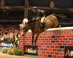 luca moneta and his mare jumping over seven foot bareffot